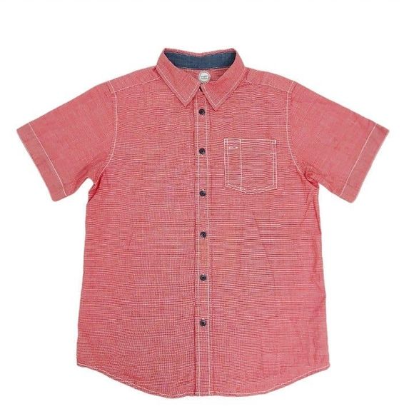 Wonder Nation Boys Short Sleeve Shirt Red Size XL Button Up - Picture 1 of 7